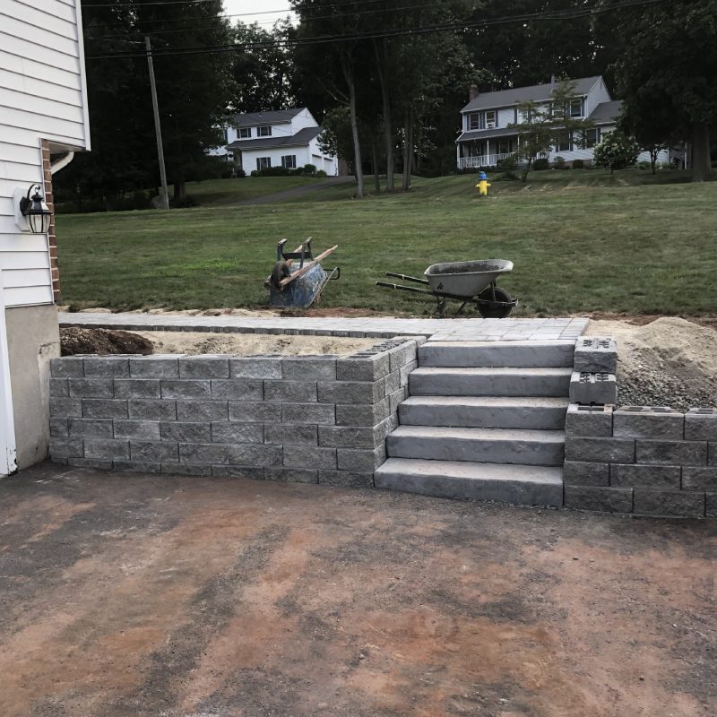 Garden with steps